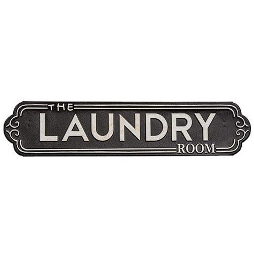 The Laundry Room Black Metal Sign - The Fox Decor
