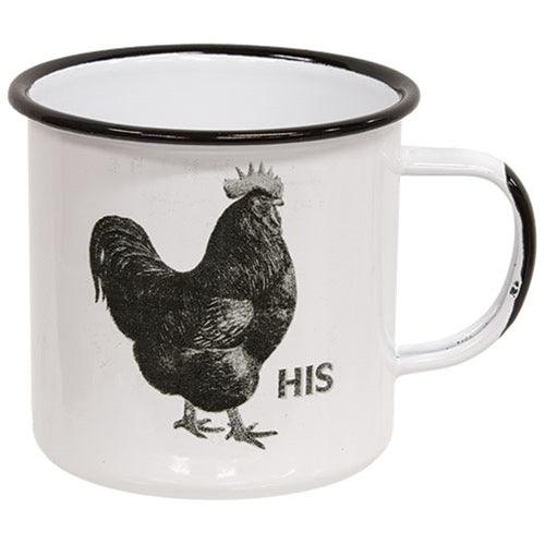 His Chicken Enamel Mug - The Fox Decor