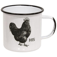 His Chicken Enamel Mug - The Fox Decor