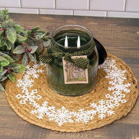Snowflake Ring Jute Table Mat - The Fox Decor