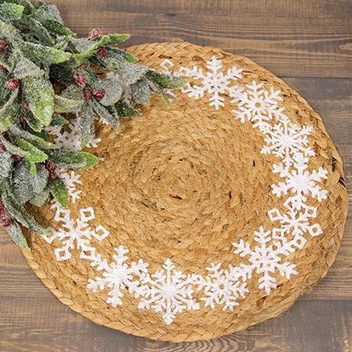 Snowflake Ring Jute Table Mat - The Fox Decor