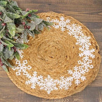 Snowflake Ring Jute Table Mat - The Fox Decor