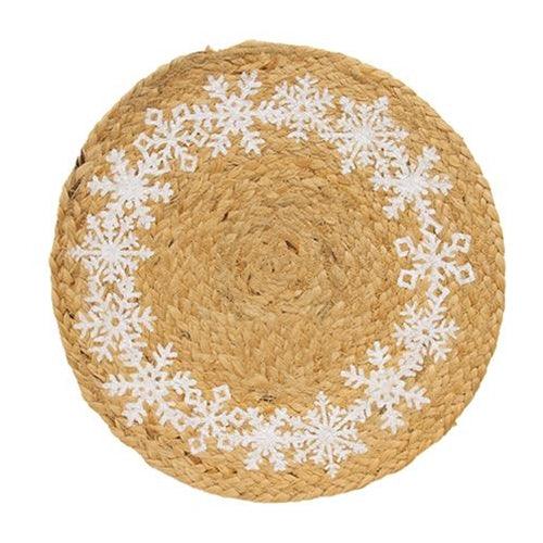 Snowflake Ring Jute Table Mat - The Fox Decor