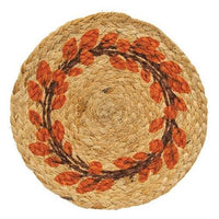 Thumbnail for Fall Leaves Wreath Braided Jute Trivet - The Fox Decor