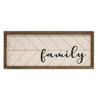 Distressed Woodburned Family Sign - The Fox Decor