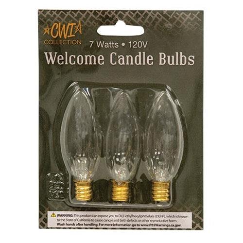3 pk 7 Watt Torpedo Bulb - The Fox Decor