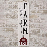 Thumbnail for Welcome to the Farm Vertical Sign - The Fox Decor