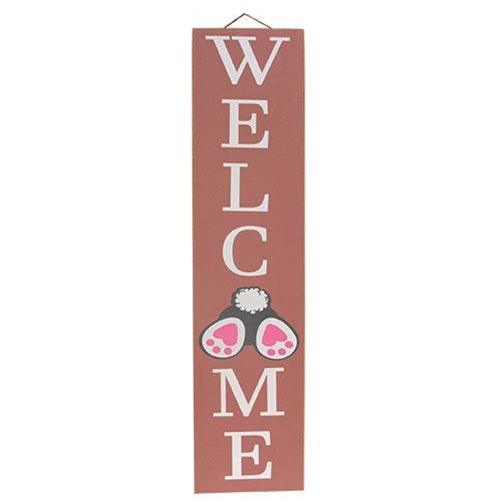 Bunny Bum Welcome Sign 3 Asstd - The Fox Decor