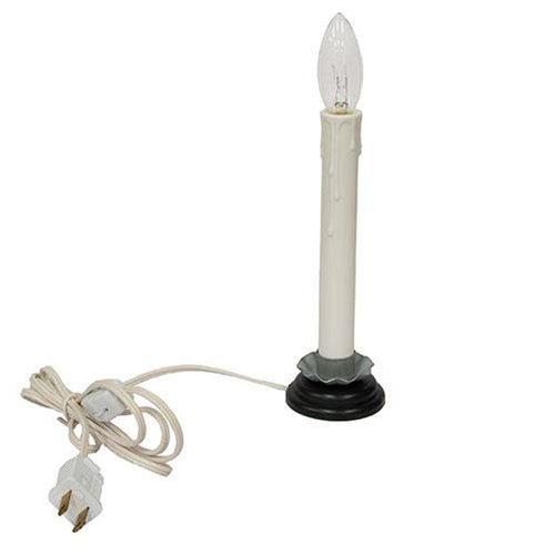 7 White Electric Candle Lamp