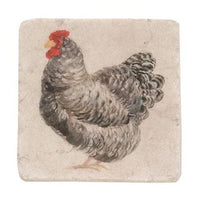 4 Set Chicken Resin Coasters - The Fox Decor