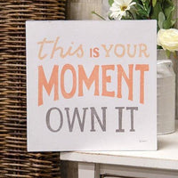 This Is Your Moment Own It Metal Sign - The Fox Decor