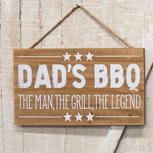 Dad's BBQ Wood Hanging Sign - The Fox Decor