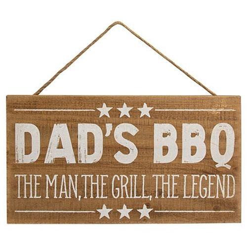 Dad's BBQ Wood Hanging Sign - The Fox Decor