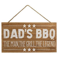 Dad's BBQ Wood Hanging Sign - The Fox Decor
