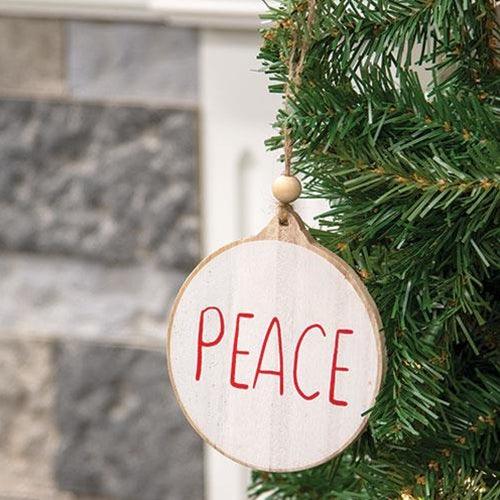 Peace Wooden Ornament - The Fox Decor