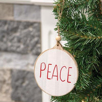 Peace Wooden Ornament - The Fox Decor