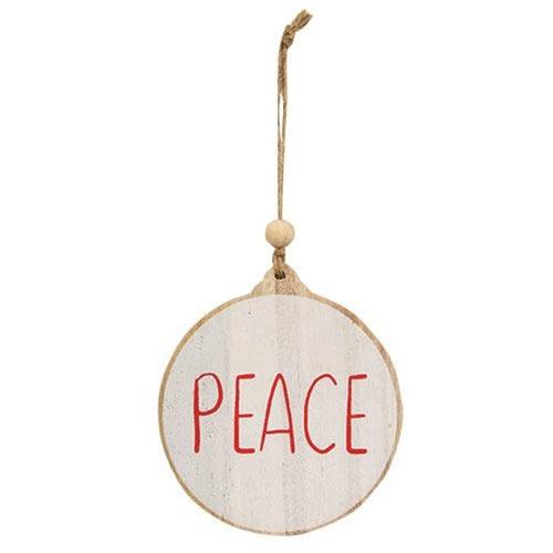 Peace Wooden Ornament - The Fox Decor