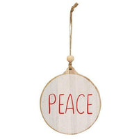 Peace Wooden Ornament - The Fox Decor