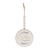 Gather Together Lavender Wood Ornament - The Fox Decor