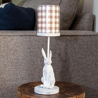 White Bunny Metal Pillar Candle Holder 825 - The Fox Decor