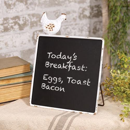 Farmhouse Chicken Chalkboard Easel - The Fox Decor