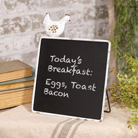 Farmhouse Chicken Chalkboard Easel - The Fox Decor
