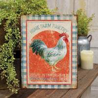 Home Farm Poultry Distressed Metal Sign - The Fox Decor