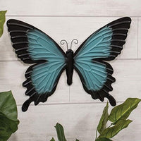 Blue Butterfly Metal Wall Decor - The Fox Decor