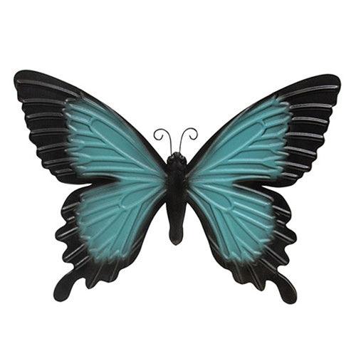 Blue Butterfly Metal Wall Decor - The Fox Decor