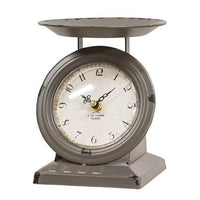 Vintage Dark Gray Old Town Scale Clock - The Fox Decor