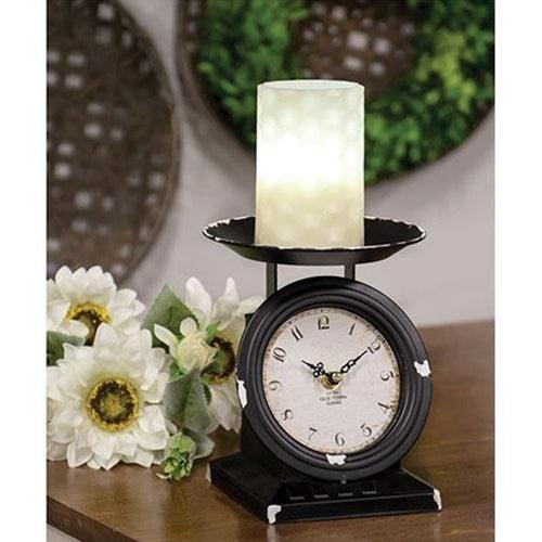 Vintage Black Old Town Scale Clock – The Fox Decor