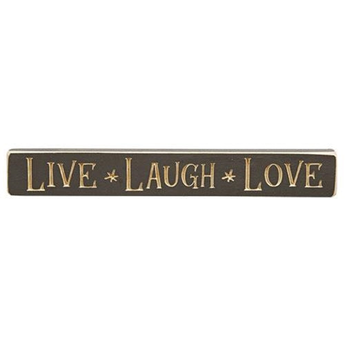 Live  Laugh  Love Engraved Block 12