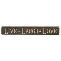 Thumbnail for Live  Laugh  Love Engraved Block 12