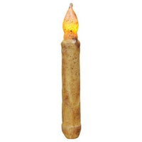 6 Burnt Ivory LED Taper - The Fox Decor
