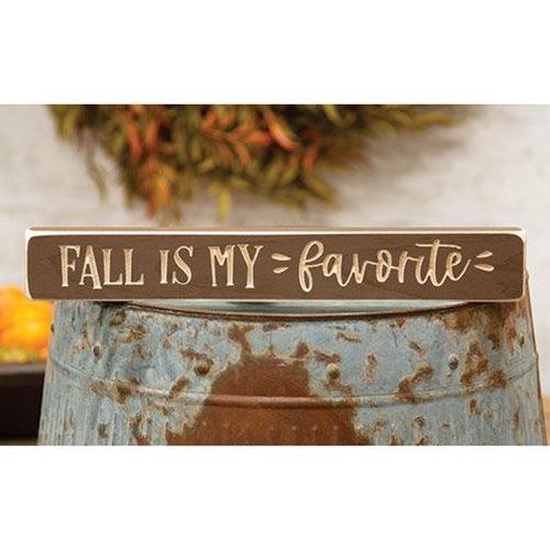 Fall Is My Favorite Engraved Block 12 - The Fox Decor