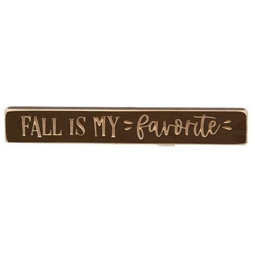 Fall Is My Favorite Engraved Block 12 - The Fox Decor