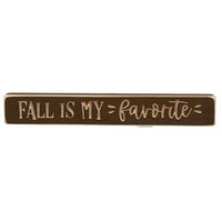 Fall Is My Favorite Engraved Block 12 - The Fox Decor