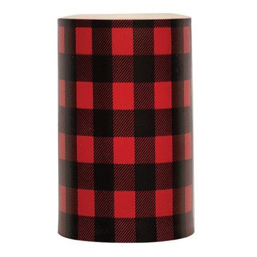 Red Large Buffalo Check Pillar 3x5 - The Fox Decor