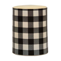 Black Large Buffalo Check Timer Pillar 4 - The Fox Decor
