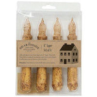 Thumbnail for 4 Pkg Burnt Ivory LED Tapers - The Fox Decor