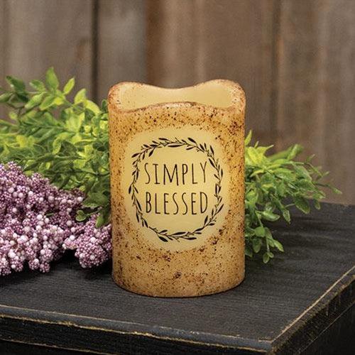 Simply Blessed Timer Pillar 3 x 45 - The Fox Decor