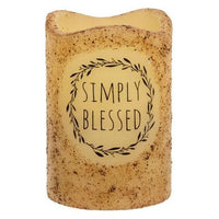 Simply Blessed Timer Pillar 3 x 45 - The Fox Decor