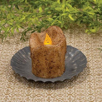 Thumbnail for Graywashed Tin Fluted Candle Pan 55 - The Fox Decor