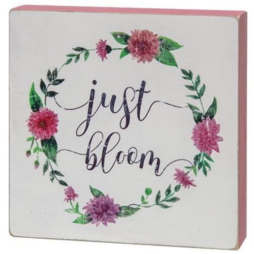 Just Bloom Box Sign 2 Asst - The Fox Decor