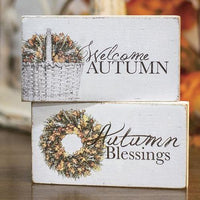 Welcome Autumn Block 2 asstd - The Fox Decor