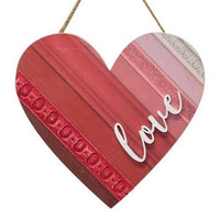 Love Wooden Heart Hanger - The Fox Decor