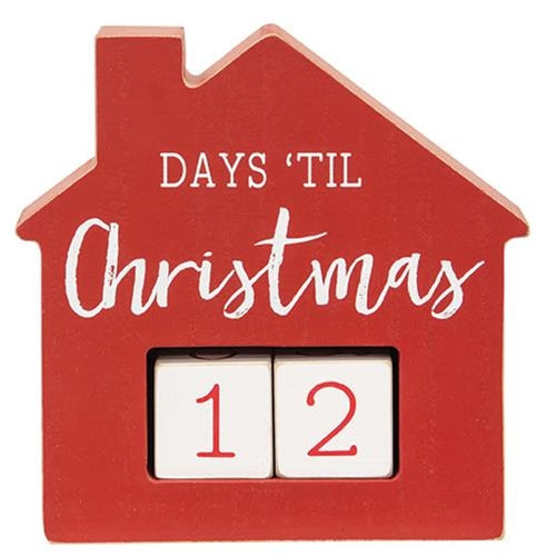 Days Til Christmas House Countdown Calendar