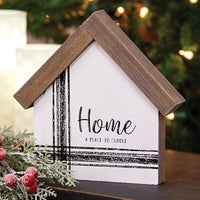 A Place to Cuddle Wooden House Sitter - The Fox Decor