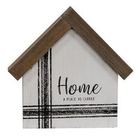 A Place to Cuddle Wooden House Sitter - The Fox Decor