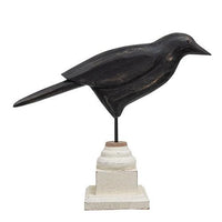 Wooden Crow Pedestal Large - The Fox Decor